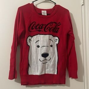 Coca Cola Red Sweater with Polar Bear Design